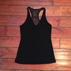 Jersey tank with mesh back